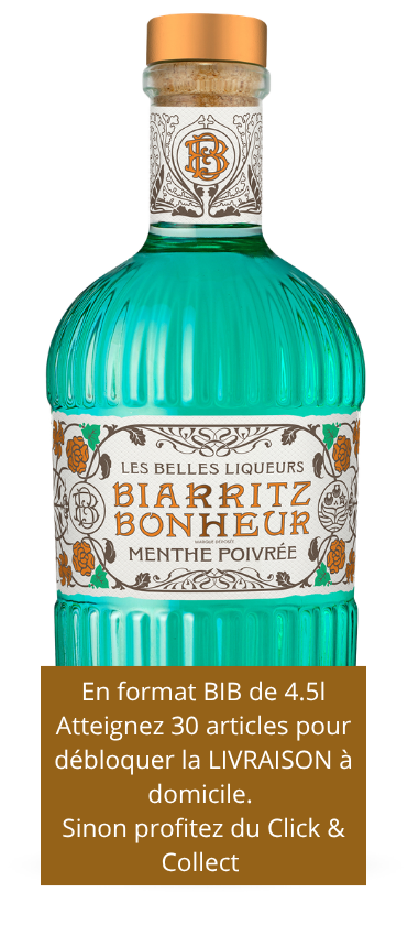Distillerie Sugarra, BIB Menthe Poivrée Biarritz Bonheur  450 cl